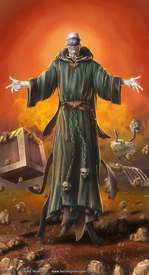 Un Psyker Sanctionné utilisant la télékinésie
