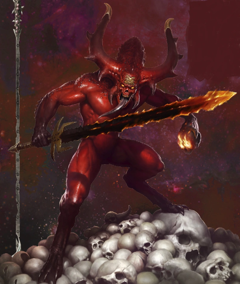 Un Sanguinaire avec sa lame infernale
