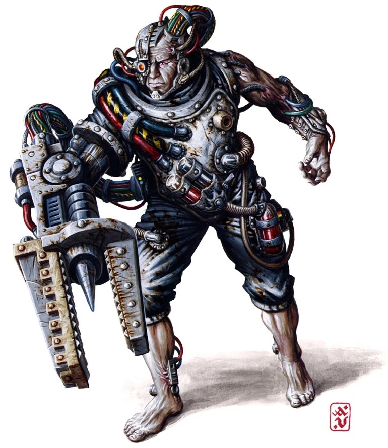 Un Servitor du Mechanicus.