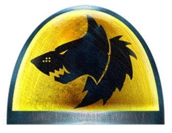 Épaulière du chapitre des Space Wolves
